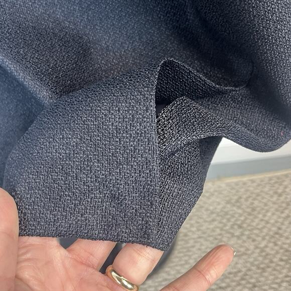 Calvin Klein Black Pencil Skirt Size 12 Knee Length Straight Career Crest Button - Picture 6 of 7